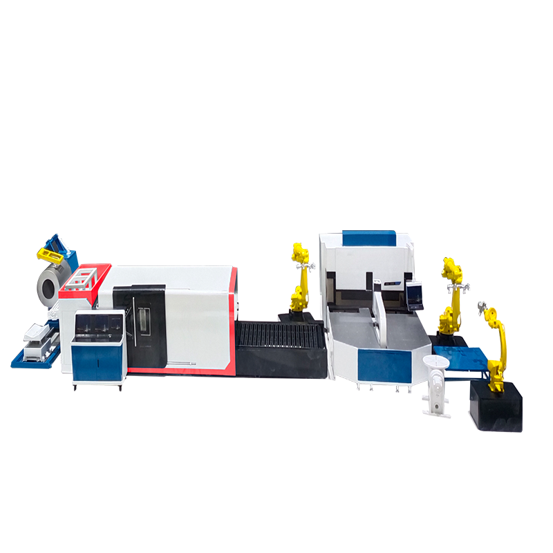 Uncoiling-leveling-cutting-sorting-bending-blanking-welding-palletizing