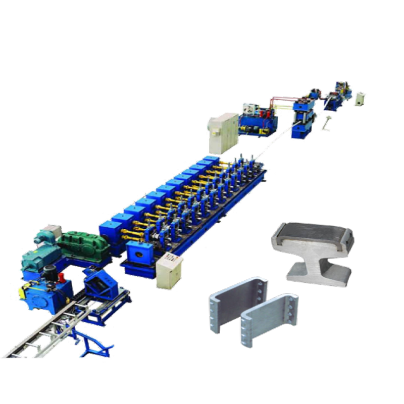 Locomotive rail cold forming production line