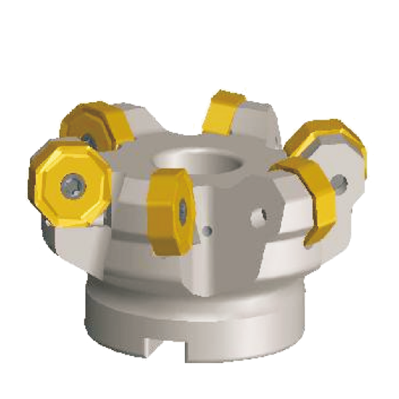 FMA11-ON08 45&deg; Indexable Face Mill for Octagonal Double Side 16 Cutting Edge Insert(Coolant Thru Face Mills)