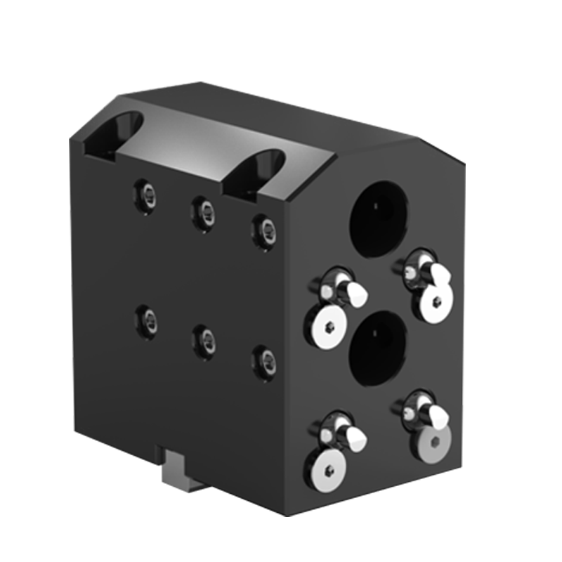 Straight double hole fixed tool holder